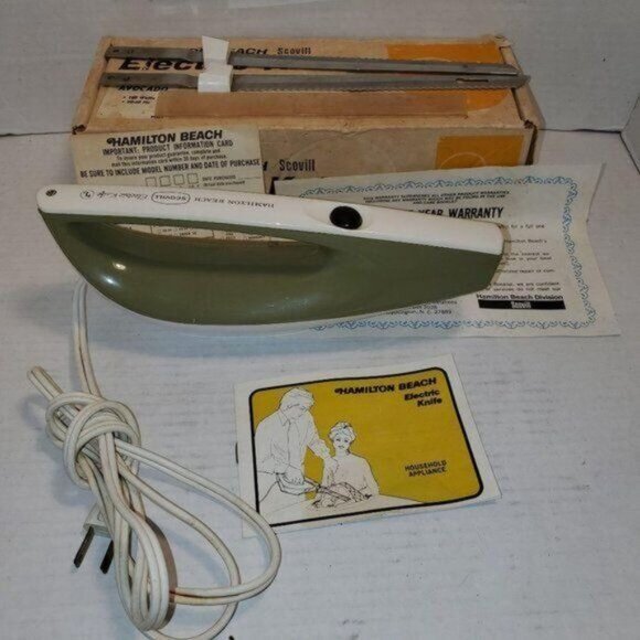 Vintage Hamilton Beach Electric Knife Avocado Model 275a Meat Bread - Picture 14 of 16